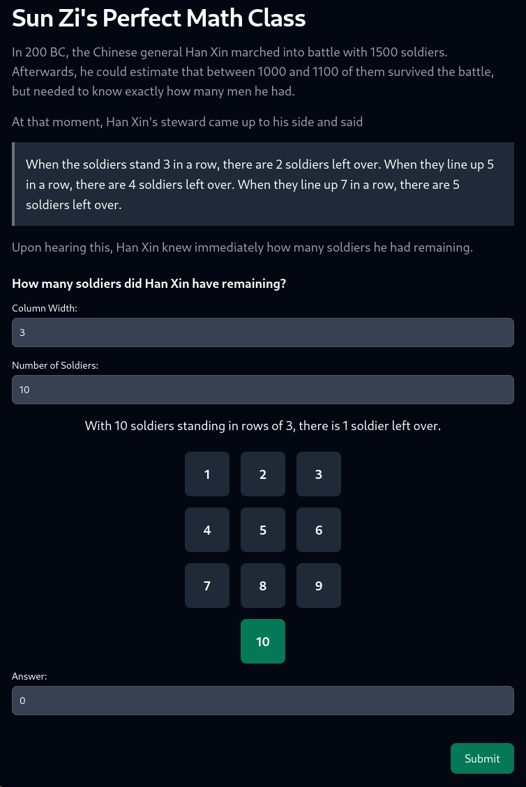 Screenshot of web page